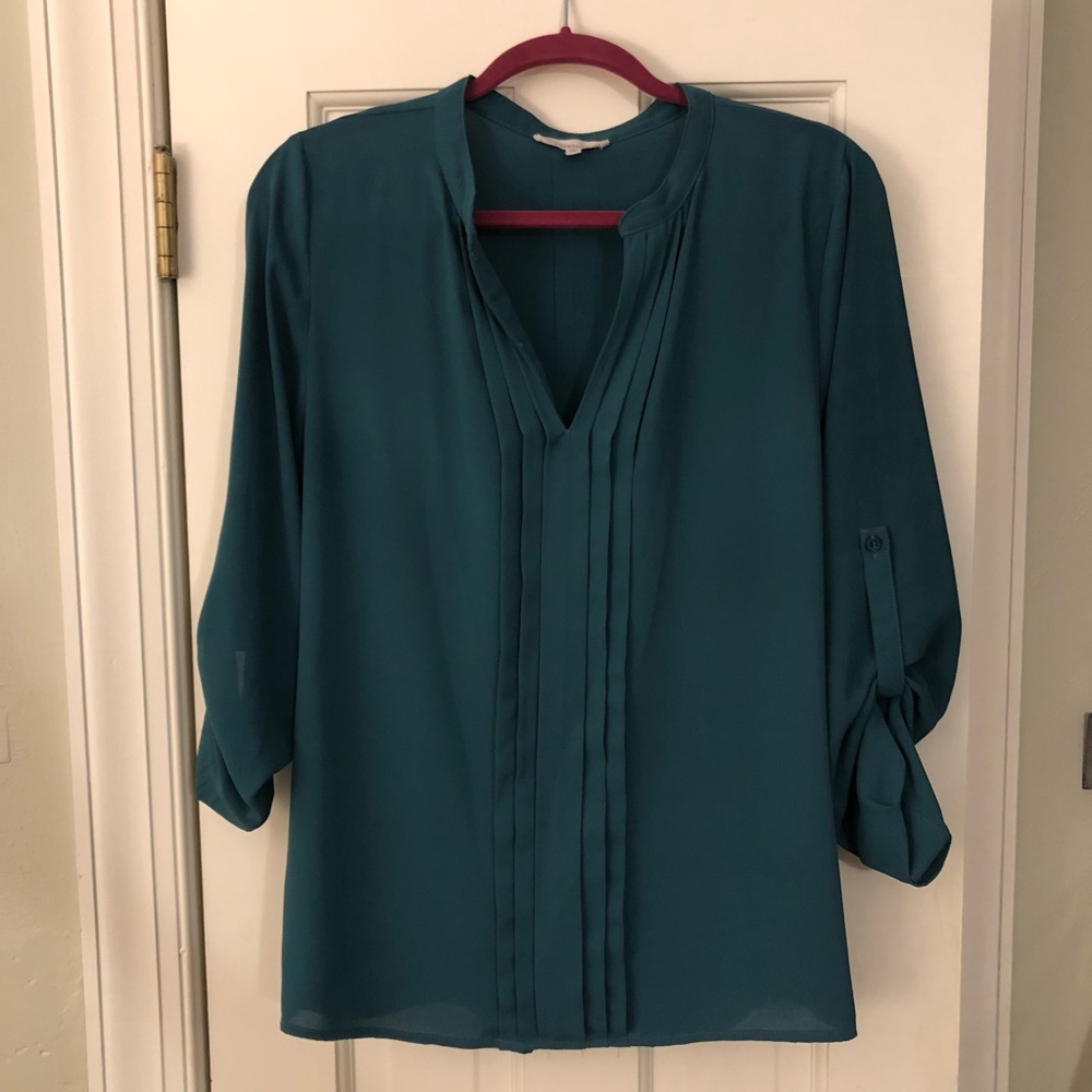 Aqua Hawthorne Blouse Size M